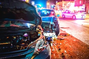 Car Accident at Night